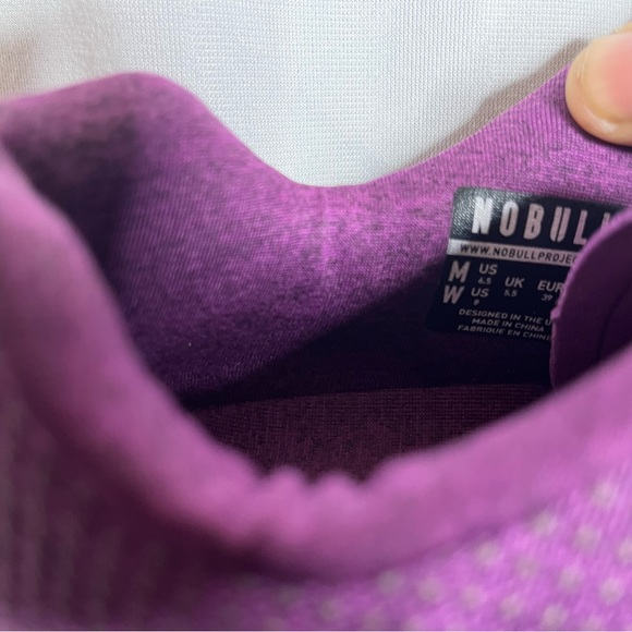 NOBULL purple and pink camo super fabric trainer shoes Sz 6.5M 8WM - Picture 4 of 10